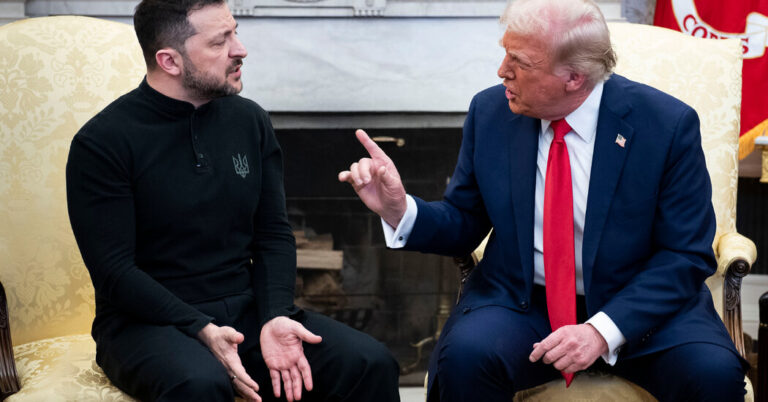 Trump reprende a Zelensky en el intercambio ardiente en la Casa Blanca