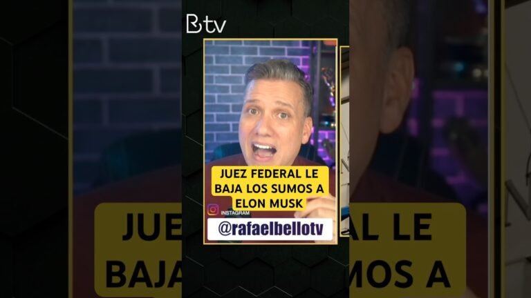 DERROTA PARA TRUMP: Juez federal le “baja los sumos” a Elon Musk