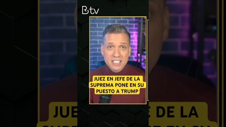 Juez de la Suprema Corte de Justicia pone en su puesto a TRUMP