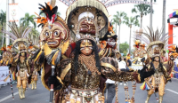 Galardonan comparsa dominicana en carnaval de Colombia – Remolacha