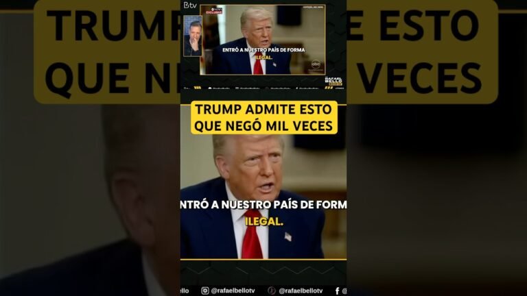 TRUMP reconoce esto luego de negarlo mil veces