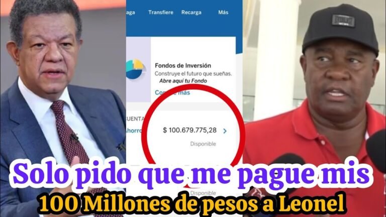 Quirino le pide a Leonel Fernández que le pagué sus 100 Millones de pesos que le prestó
