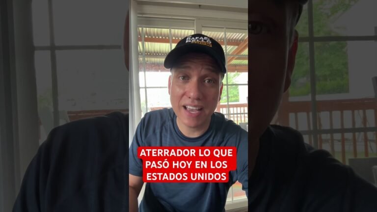 Horrendo lo que pasó hoy en Estados Unidos