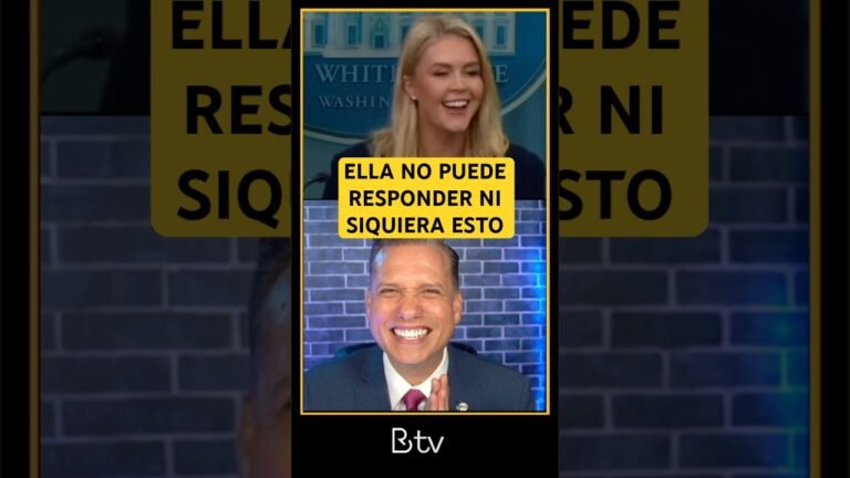 La secretaria de prensa de TRUMP no puede responder una pregunta simple 🤦🏼‍♂️