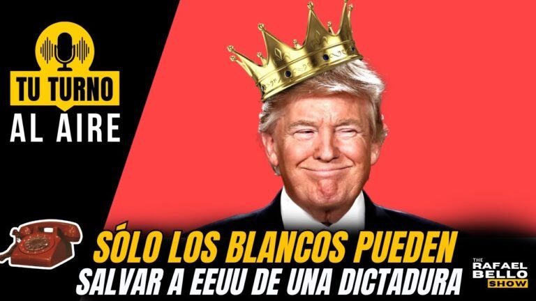 Sólo los BLANCOS pueden salvar a EEUU de la dictadura