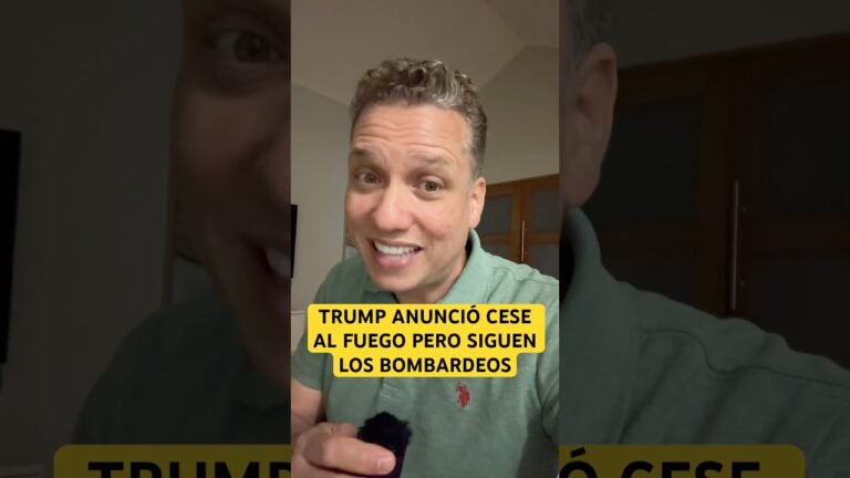 Trump anuncia cese al fuego pero siguen los bombardeos