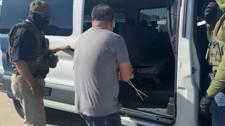 El Número de Inmigrantes detenidos por hielo se Disombara