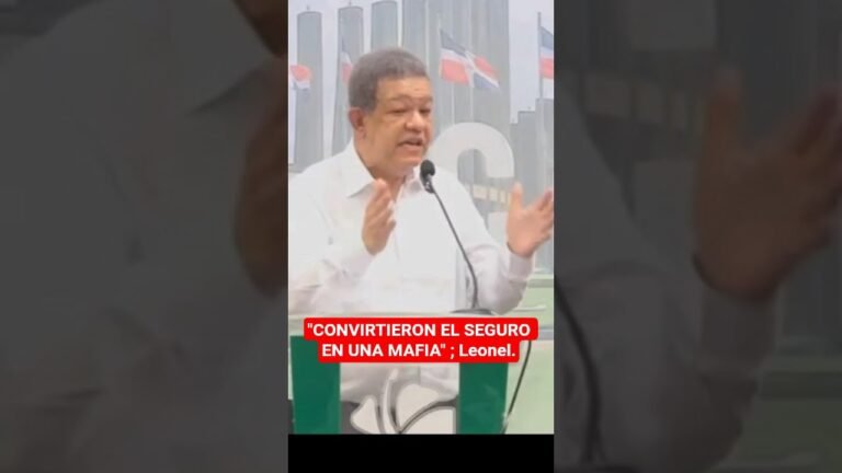 ‘CONVIRTIERON EL SEGURO EN UNA MAFIA» ; afirma Leonel Fernández #senasa #LeonelFernandez #abinader.