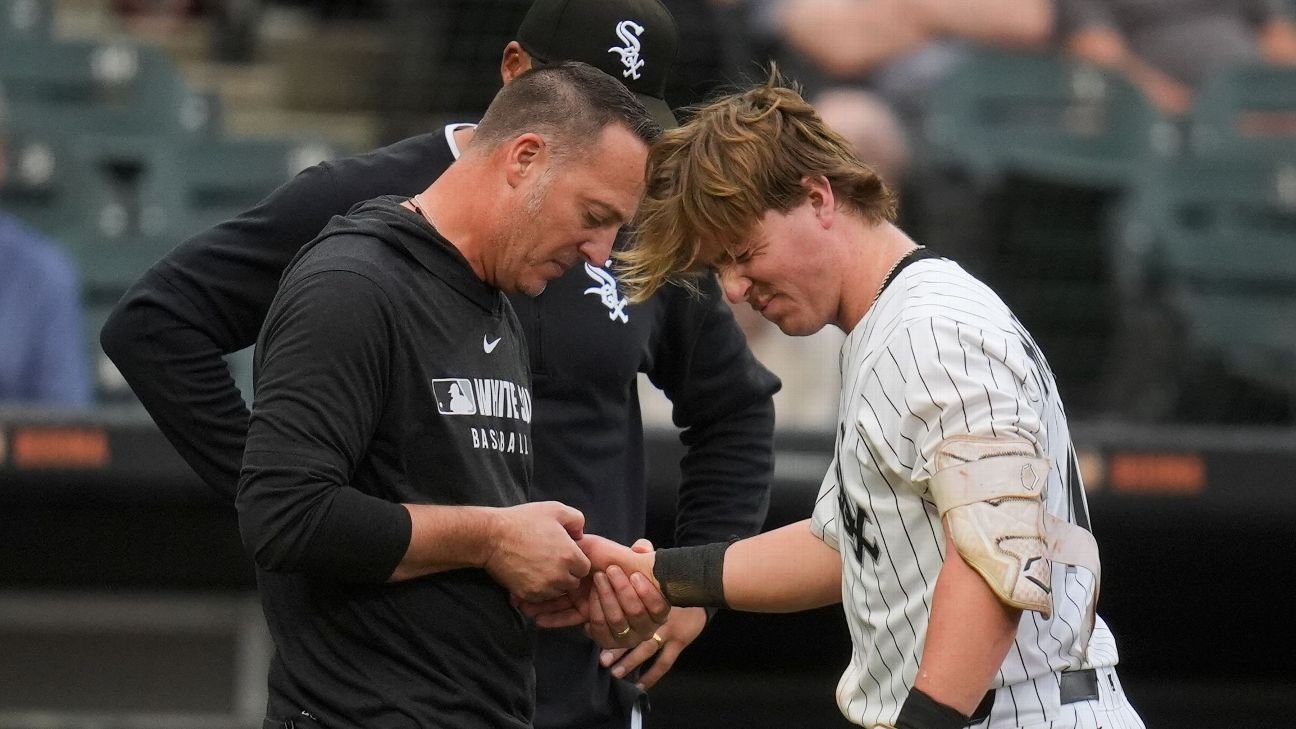 Sox White Shorttop Chase Meidroth a IL con pulgar magullado
