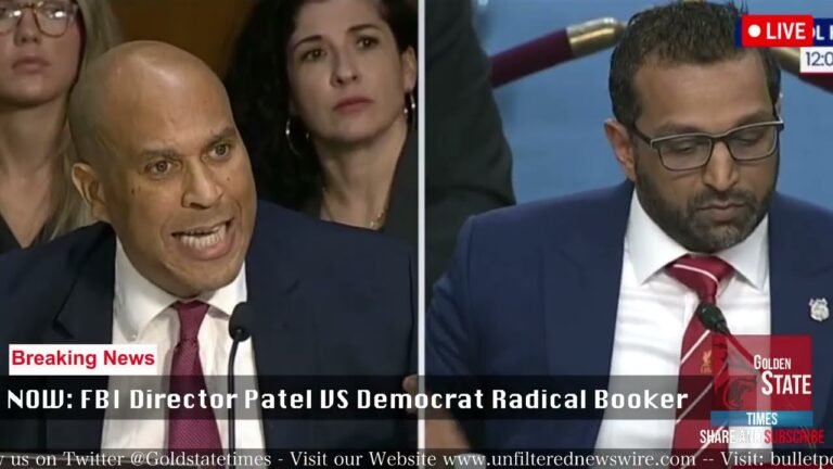 ¡El demócrata radical Cory Booker se desquició y se enfrentó a Kash Patel después de ser EXPUESTO…