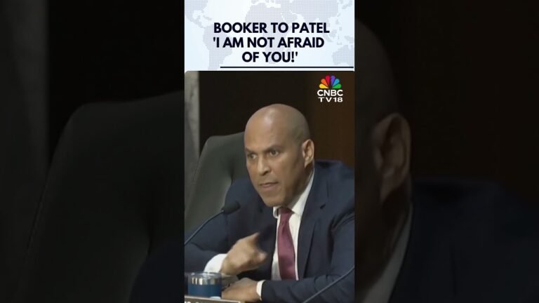 Cory Booker and FBI Director Patel Get Into Heated Exchange Over Trump Policies | N18G