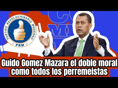Guido Gomez Mazara el doble moral como todos los perremeistas.