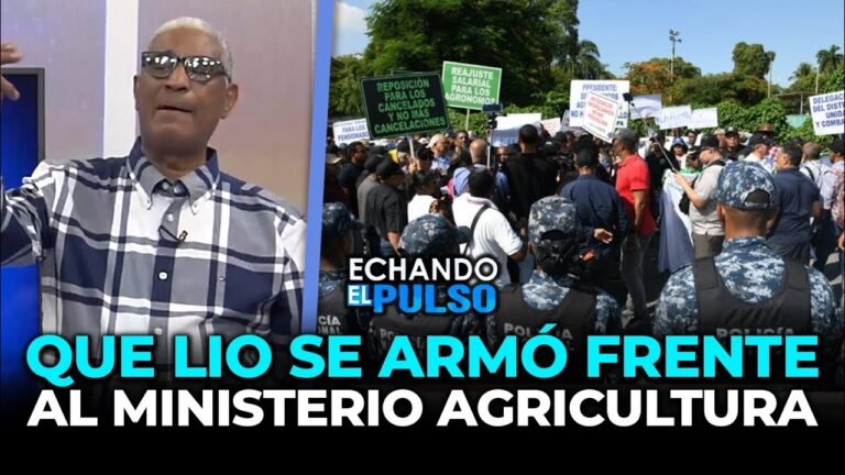 Johnny Vásquez | Policías rocían gas pimienta a manifestantes en Agricultura | Echando El Pulso