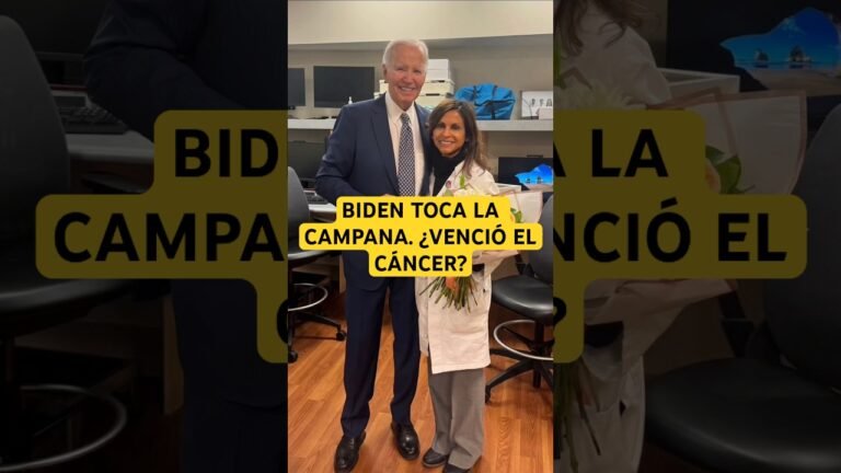 Biden toca campana. ¿Venció el cáncer?