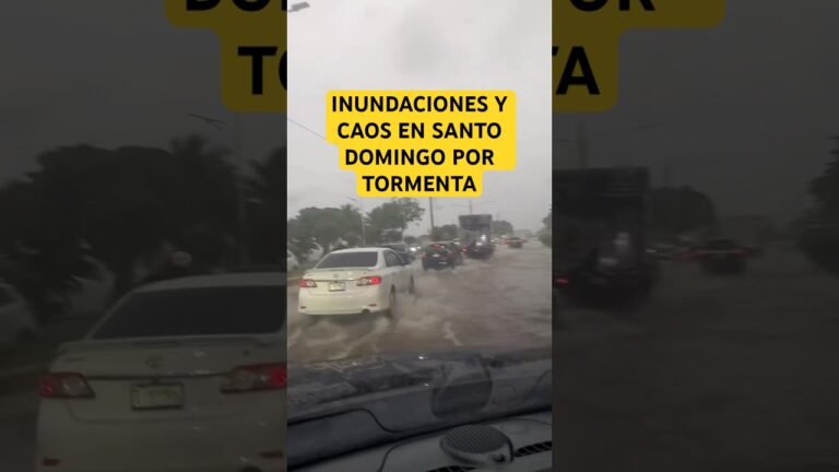 CAOS en Santo Domingo por tormenta