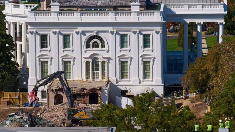 Termina la demolición del ala Este de la Casa Blanca