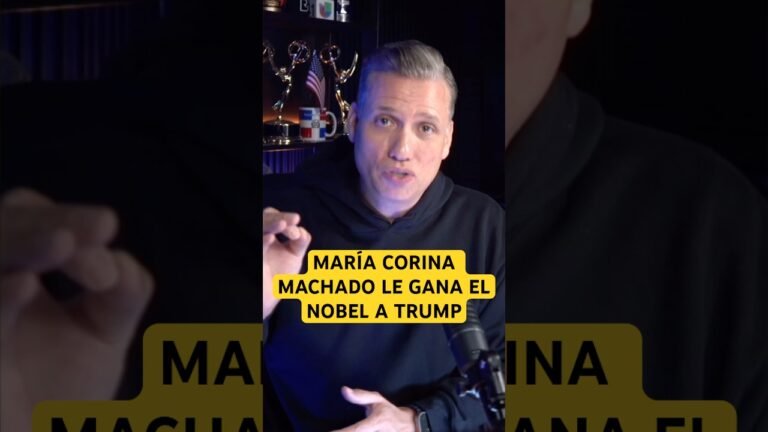 María Corina Machado le gana el Nobel a Trump