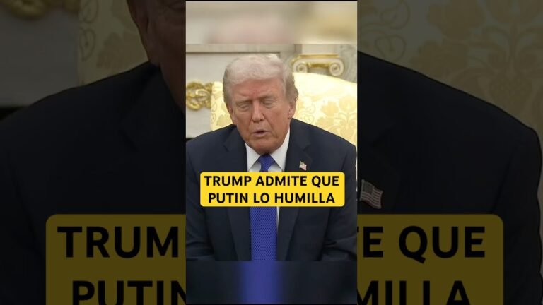 TRUMP admite que PUTIN lo humilla en su cars