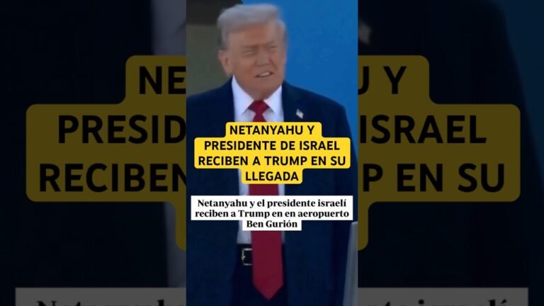 Trump llega a Israel para acuerdo de paz