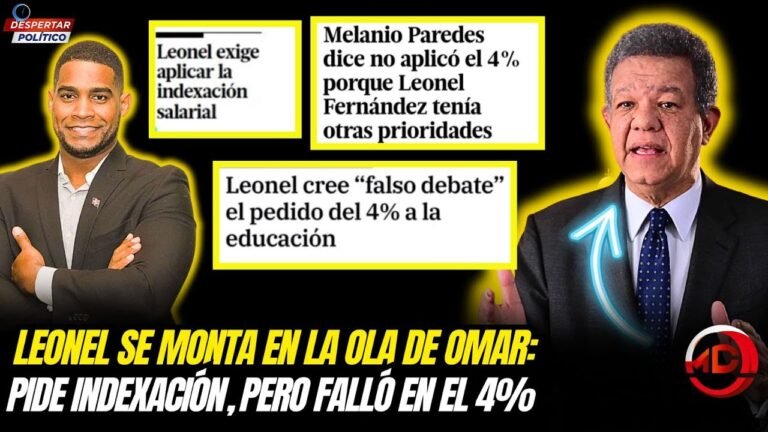 LEONEL SE MONTA EN LA OLA DE OMAR: PIDE INDEXACIÓN, PERO FALLÓ EN EL 4%