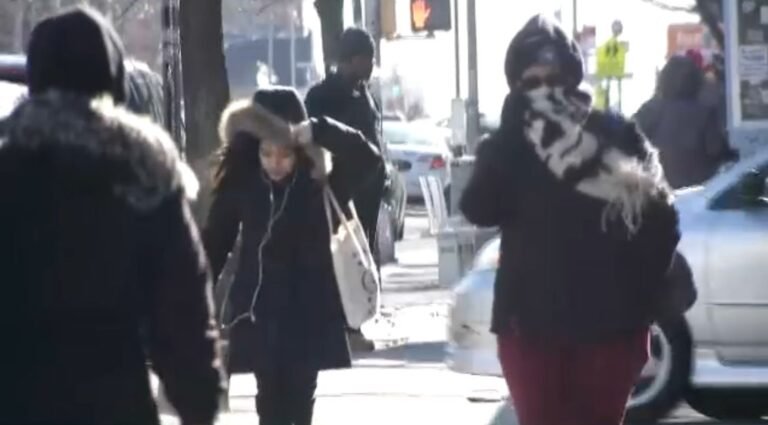 Nueva York amanece con bajas temperaturas