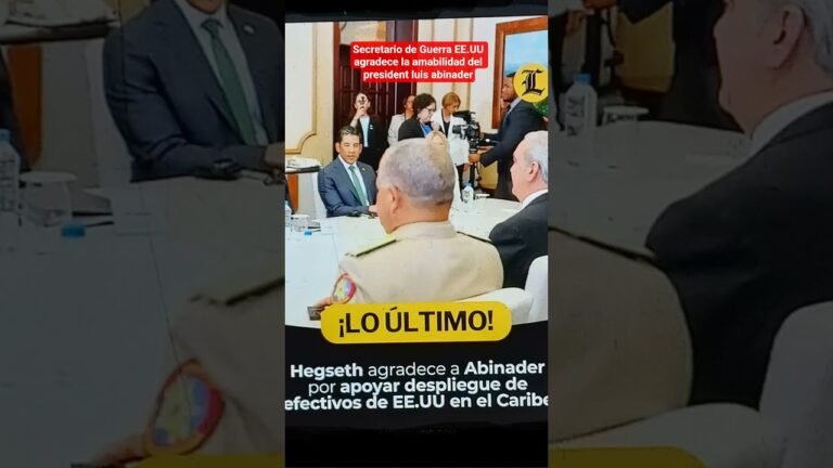 secretario de guerra de los Estados Unidos agradece al gobierno Luis abinader
