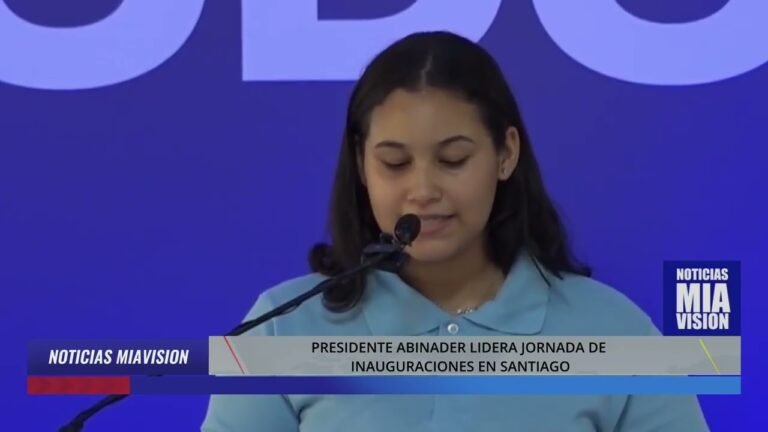 PRESIDENTE ABINADER LIDERA JORNADA DEINAUGURACIONES EN SANTIAGO CON ENTREGA DECENTROS EDUCATIVOS,