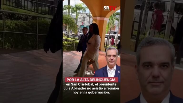 Por la alta delincuencia en San Cristóbal, el presidente Luis Abinader no asistió a la reunión.