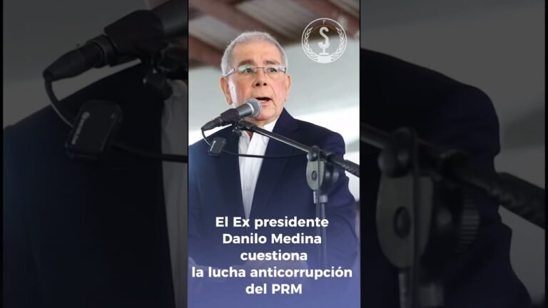 Danilo Medina cuestiona la lucha anticorrupción del PRM