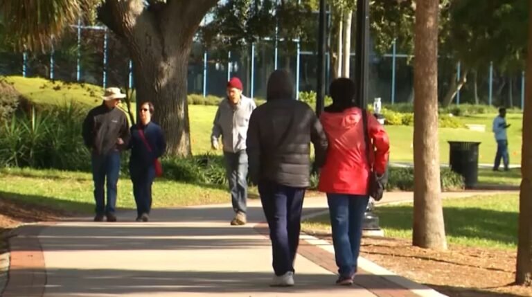 Bajada drástica de temperaturas en Florida ante frente frío