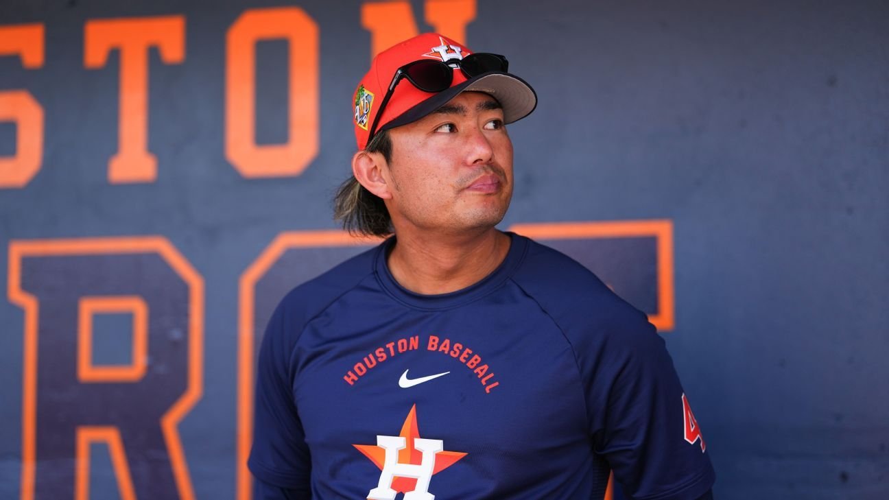 Tatsuya Imai de los Astros golpeado por un regreso en su debut de primavera