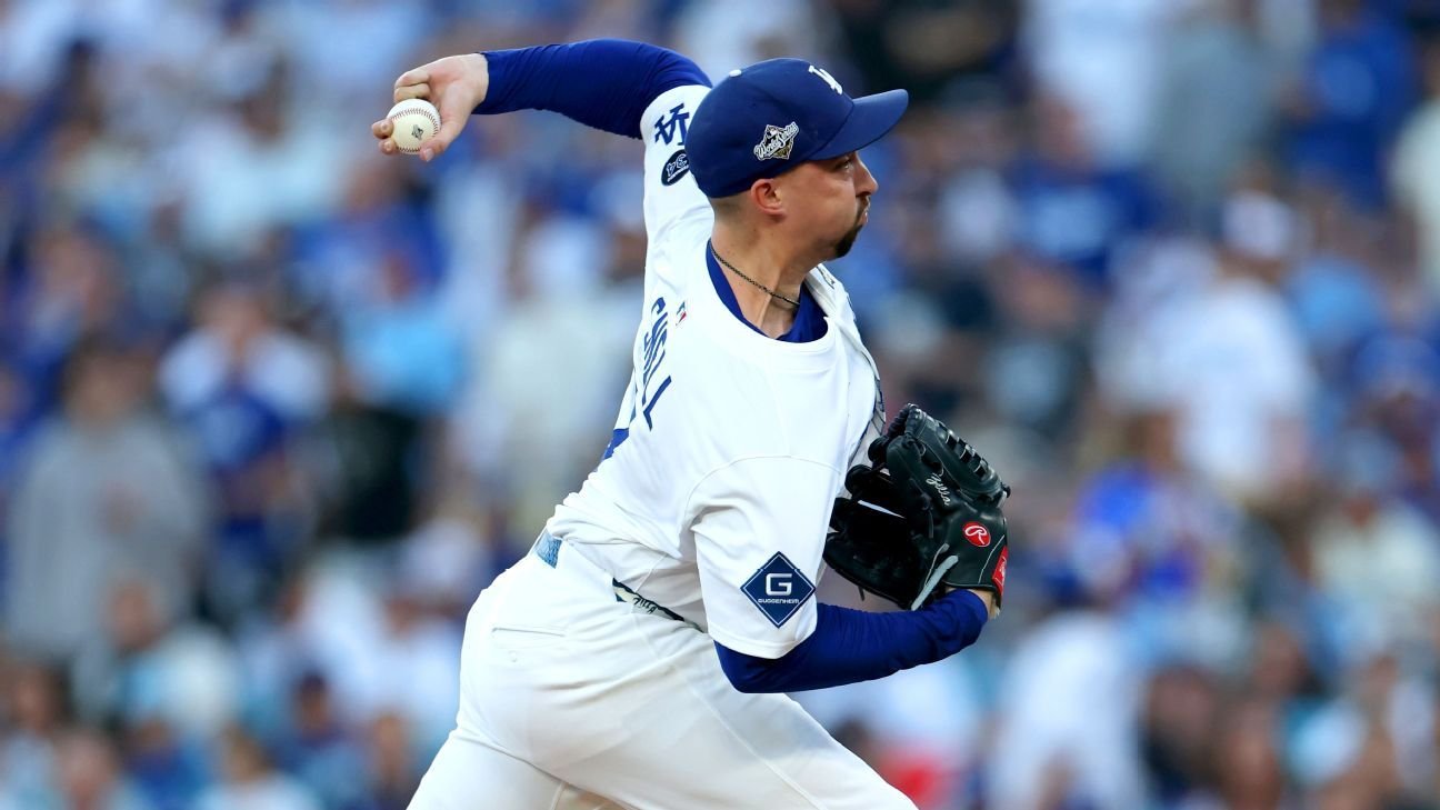 Los Dodgers no esperan que Blake Snell esté listo el día inaugural