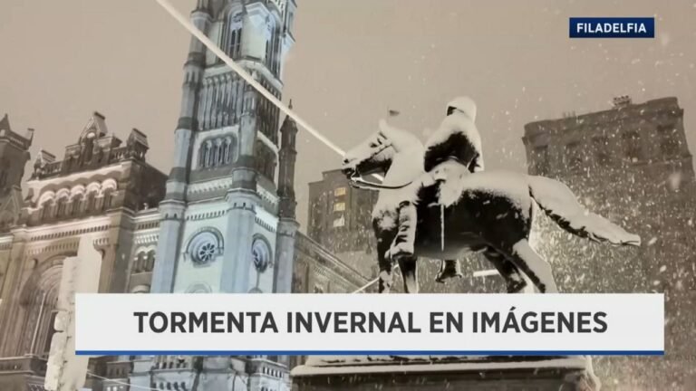 Imágenes del paso de la tormenta invernal por la costa este