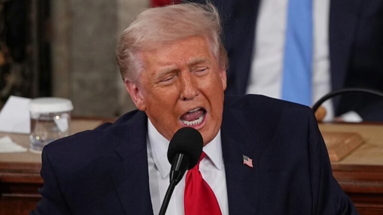 «Estamos ganando», asegura Trump durante su discurso