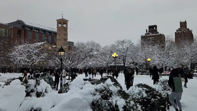 Arrestan a un hombre por pelea de bolas de nieve