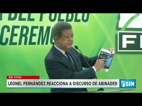 Leonel Fernández reacciona al discurso de Abinader