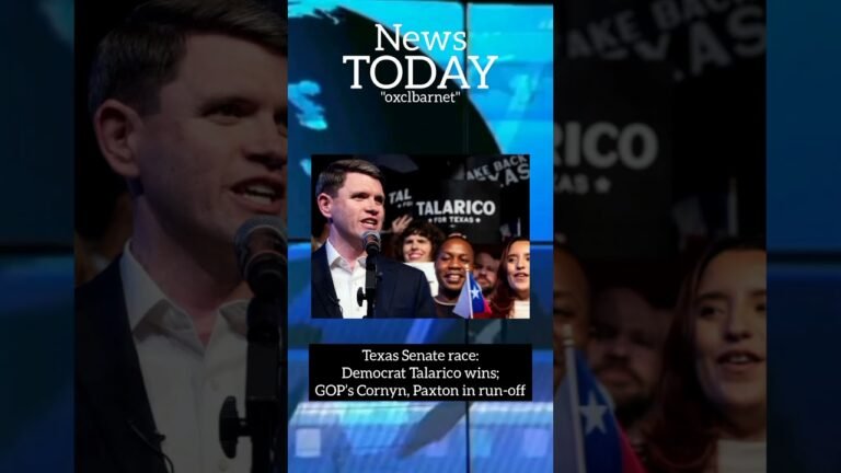 Texas Senate race: Democrat Talarico wins; GOP’s Cornyn, Paxton in run-off