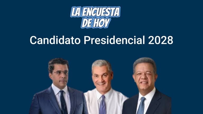Si las elecciones fueran hoy. Leonel Fernández, Gonzalo Castillo o David Collado