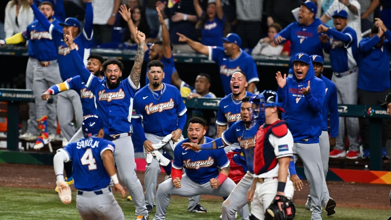 Venezuela derrota al equipo de Estados Unidos y gana el Clásico Mundial de Béisbol